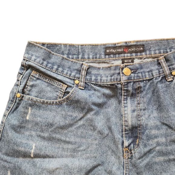 Beverly Hills Polo Club Men's Denim Blue Jean's Straight Size 38x32 - Picture 12 of 13